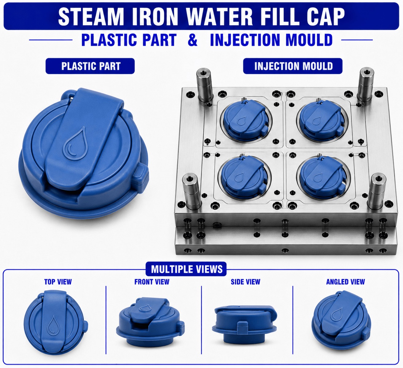 Steam Iron Plastic Water Fill Cap Mould and Moulding Service